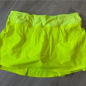 lululemon athletica Neon Yellow Skort